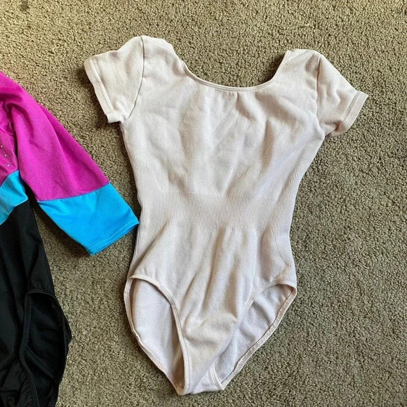 2 pieces lot of girls Dance/Gymnastics Leotards Size S/6X - Picture 3 of 4